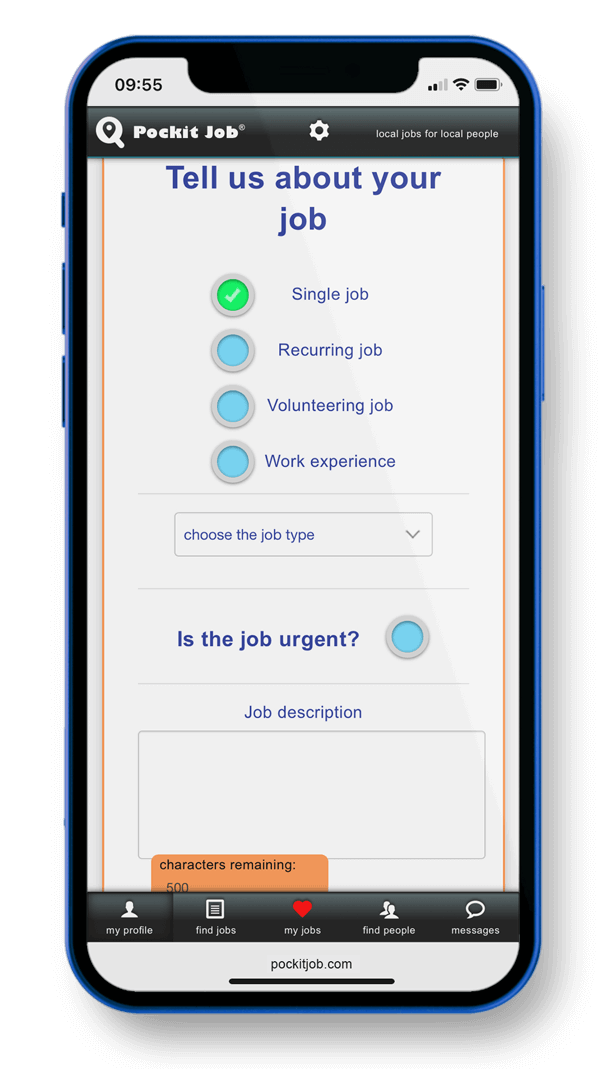 Post your job to the local community