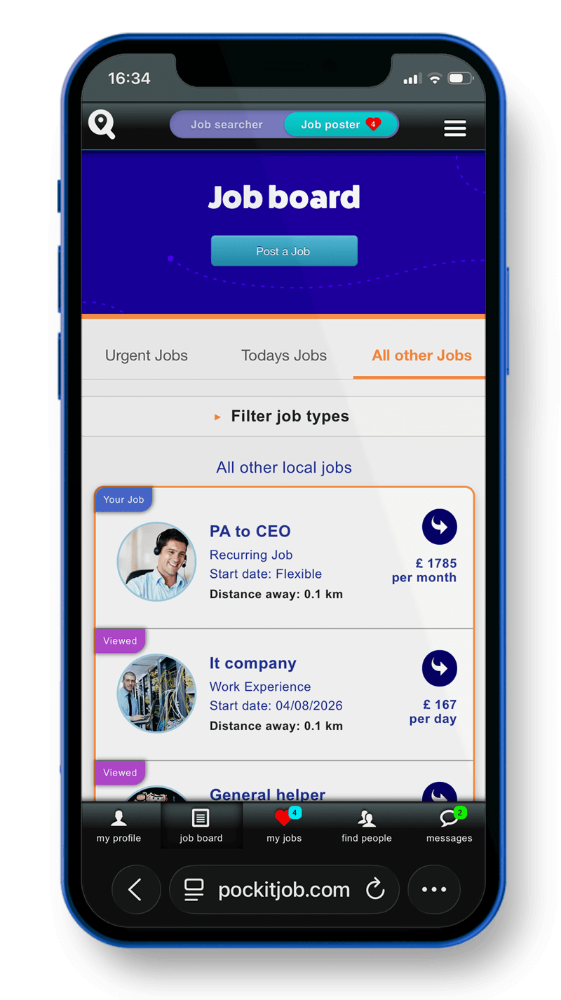 Pockit Job jobs near you on mobile